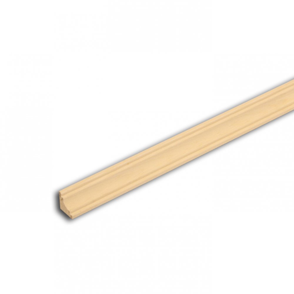 Rohová lišta dvouvlnný profil - nastavovaná borovice / smrk