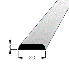 Krycí lišta plochý profil - nastavovaná borovice / smrk