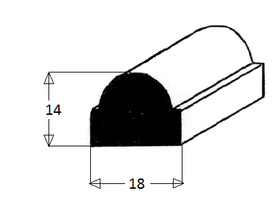 Zasklívací lišta - smrk