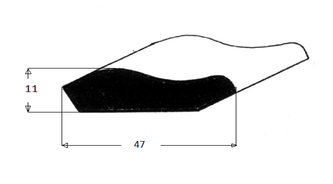 Podlahová lišta oblý profil - smrk